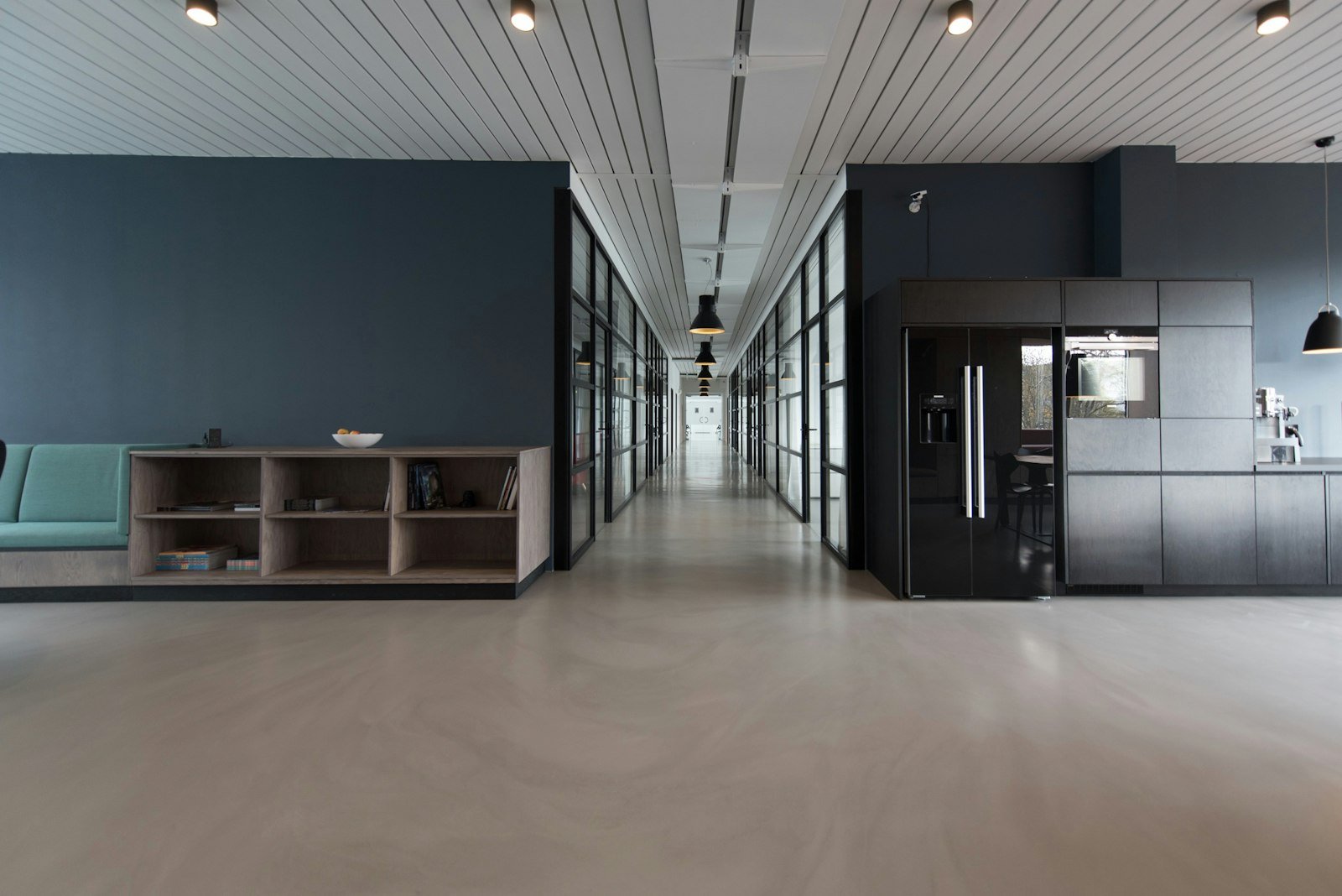 A modern office workspace